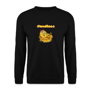 handkees mit musik - Unisex Pullover - Schwarz - Vorne - Alina (178cm) & Michal (187cm)