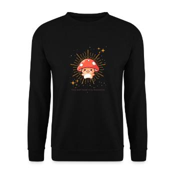 Winzig, aber Krötenverbündeter Awesome - Unisex Pullover - Schwarz - Vorne - Alina (178cm) & Michal (187cm)