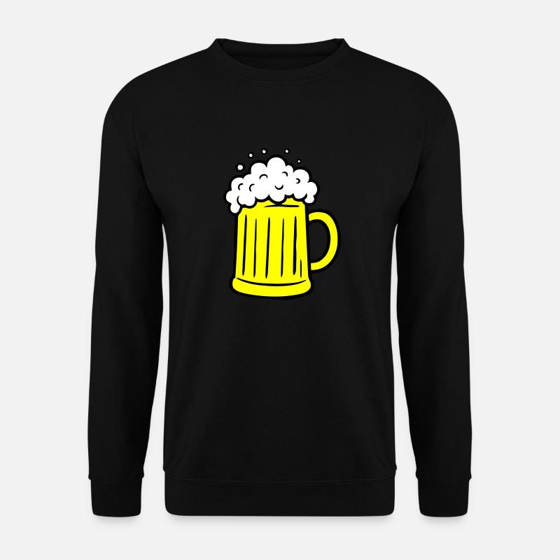 Bier Comic Bierglas - Unisex Pullover - Schwarz