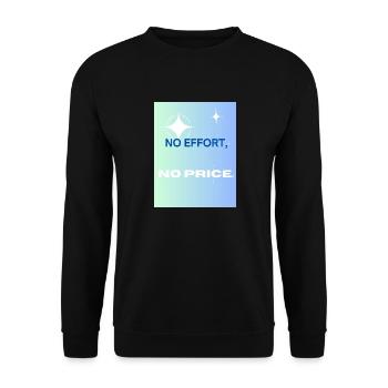 No effort no price - Sweat-shirt Unisexe - noir - Devant - Alina (178cm) & Michal (187cm)