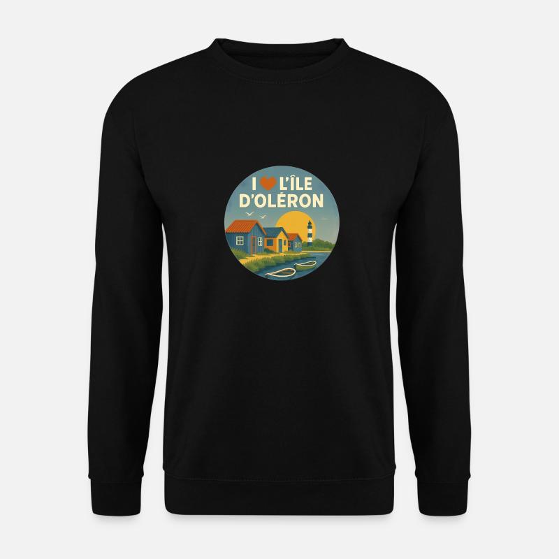 Ich liebe die Ile d'Oléron - Unisex Pullover - Schwarz