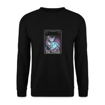 JOKER - Unisex Sweatshirt - black - Front - Alina (178cm) & Michal (187cm)