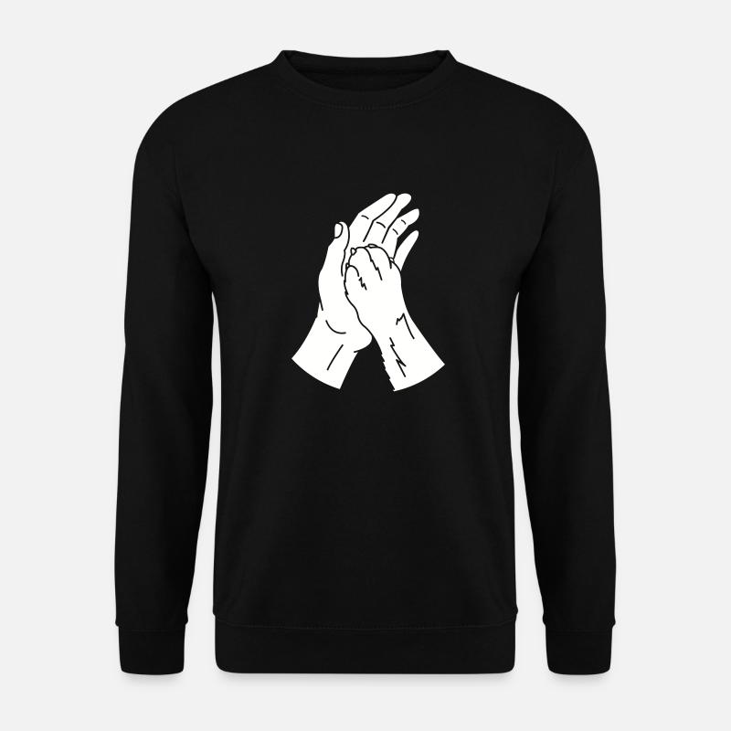 tierpfote hand - Unisex Pullover - Schwarz