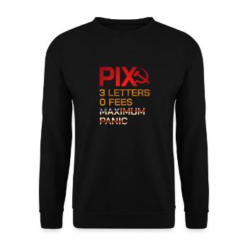 PIX - Unisex Sweatshirt - black - Front - Alina (178cm) & Michal (187cm)