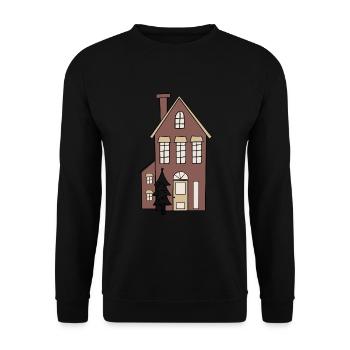 Maison de Noël - Sweat-shirt Unisexe - noir - Devant - Alina (178cm) & Michal (187cm)