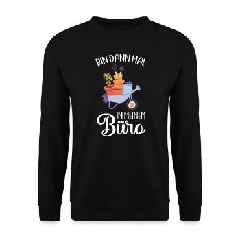 Garten Pflanze Gartenliebhaber Geschenk - Unisex Pullover - Schwarz - Vorne - Alina (178cm) & Michal (187cm)