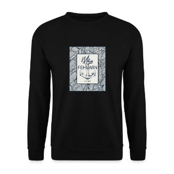 Fehmarn - Unisex Sweatshirt - black - Front - Alina (178cm) & Michal (187cm)