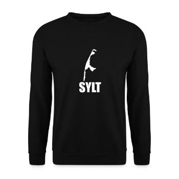 Sylt carte ville cadeau cool - Sweat-shirt Unisexe - noir - Devant - Alina (178cm) & Michal (187cm)