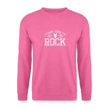 Musique rock - Sweat-shirt Unisexe - rose - Devant