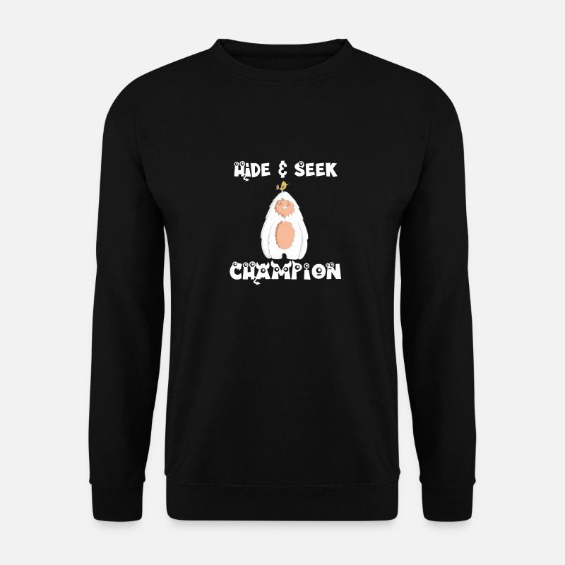 Yeti Hide and Seek - Unisex Sweatshirt - black