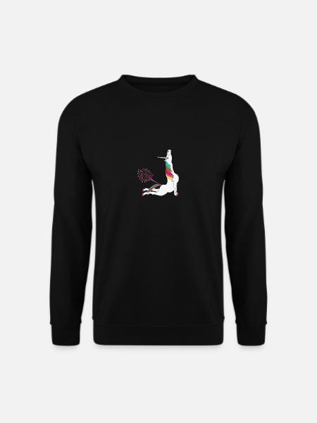 Unicorn is doing yoga - Unisex Sweatshirt - black