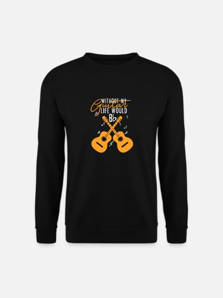 Gitarre - Unisex Pullover - Schwarz