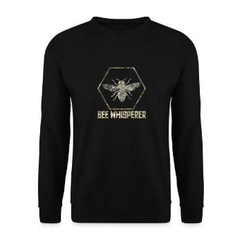 Christmas present for beekeepers - Unisex Sweatshirt - black - Front - Alina (178cm) & Michal (187cm)