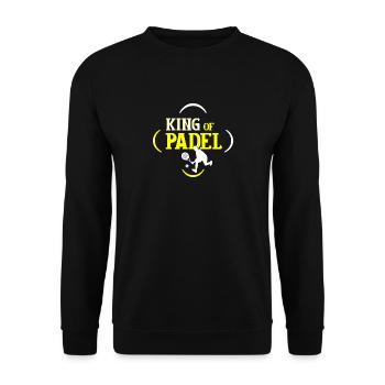 Roi de Padel - Sweat-shirt Unisexe - noir - Devant - Alina (178cm) & Michal (187cm)