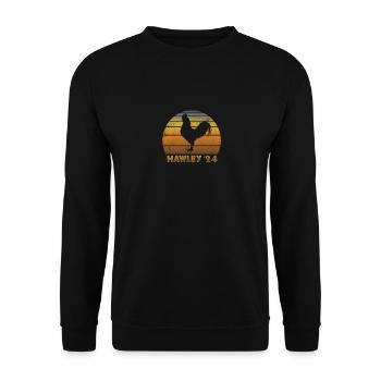Lustiger Anti-Josh Hawley Politischer Witz Demokraten - Unisex Pullover - Schwarz - Vorne - Alina (178cm) & Michal (187cm)