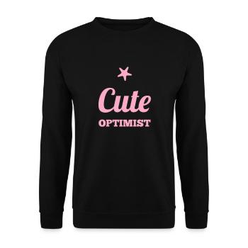 Grandson Gift Idea - Unisex Sweatshirt - black - Front - Alina (178cm) & Michal (187cm)