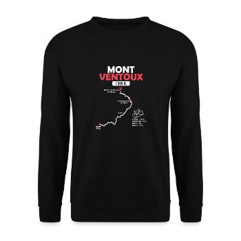 Vélo Mont Ventoux velo le Ventoux Bédoin - Sweat-shirt Unisexe - noir - Devant - Alina (178cm) & Michal (187cm)