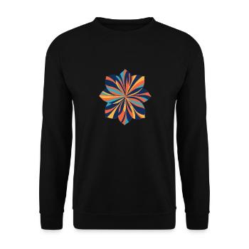 Flower swirls - Unisex Sweatshirt - black - Front - Alina (178cm) & Michal (187cm)