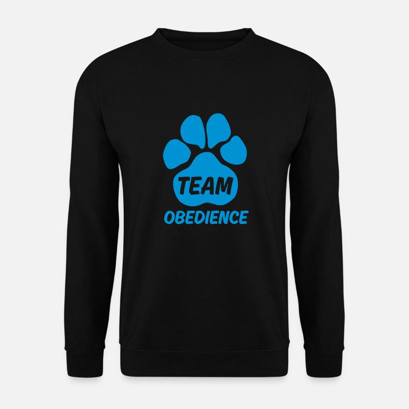 Team Obedience - Hundesport - Hundepfote - Unisex Pullover - Schwarz