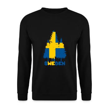 Schweden - Unisex Pullover - Schwarz - Vorne - Alina (178cm) & Michal (187cm)