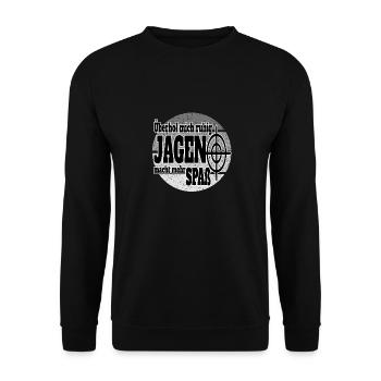 Autofahrer Raser Schnell fahren - Unisex Pullover - Schwarz - Vorne - Alina (178cm) & Michal (187cm)