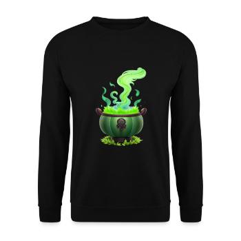 Hexenkessel - Unisex Pullover - Schwarz - Vorne - Alina (178cm) & Michal (187cm)