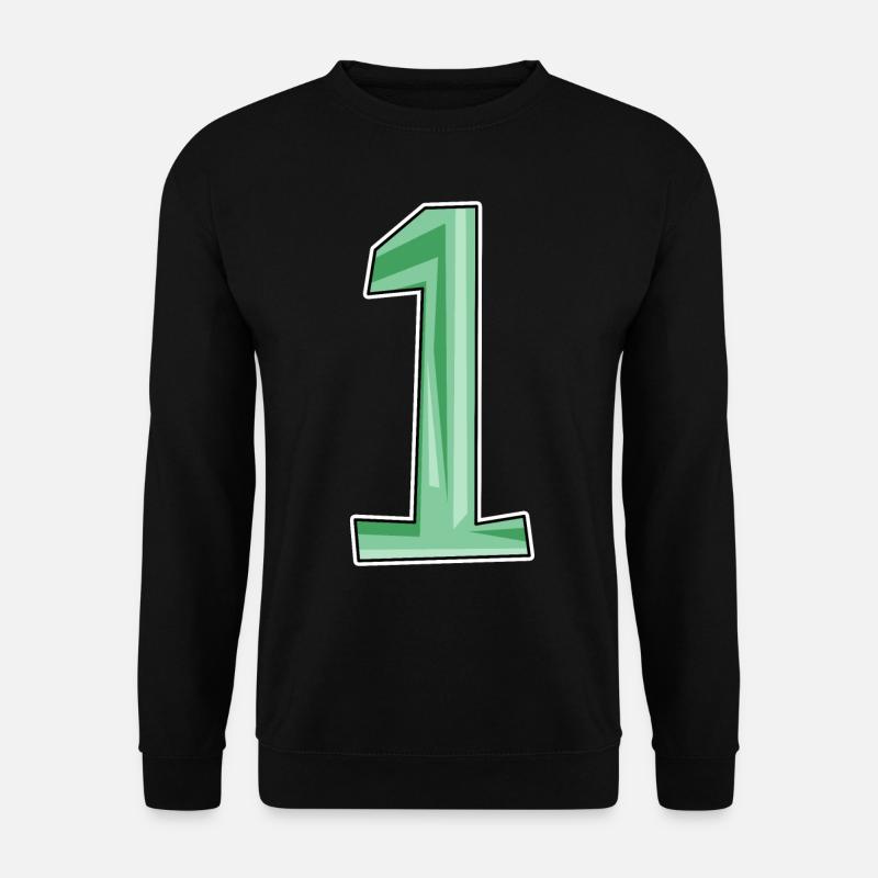 1 vert - Sweat-shirt Unisexe - noir
