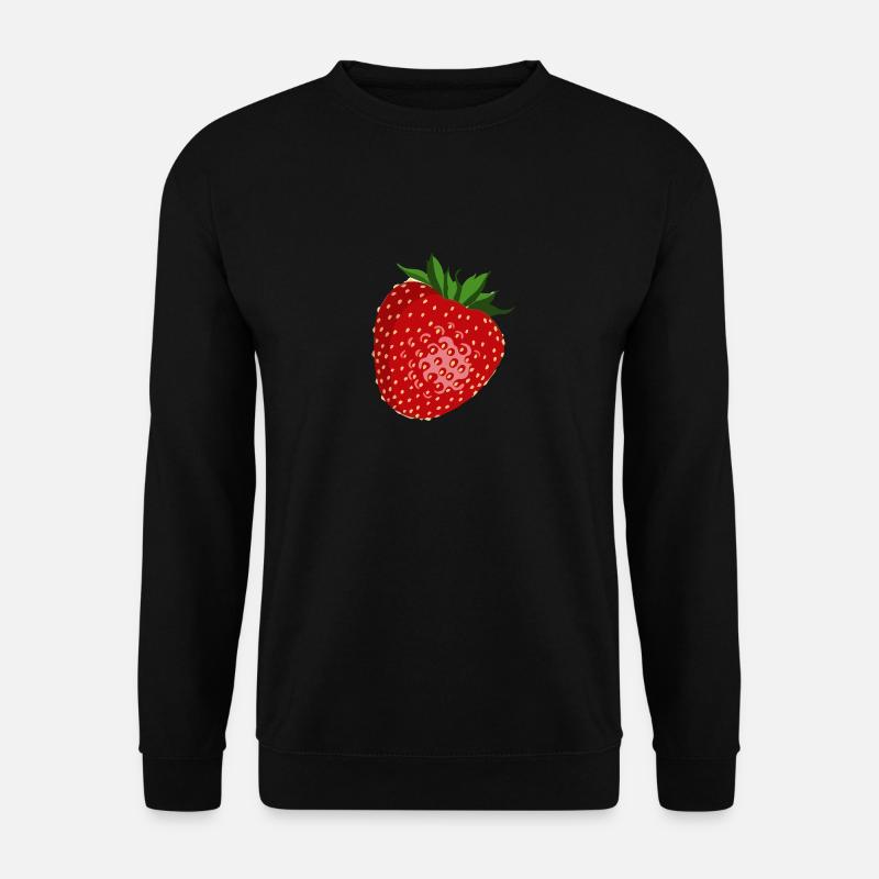 Erdbeere Frucht Sommer - Unisex Pullover - Schwarz