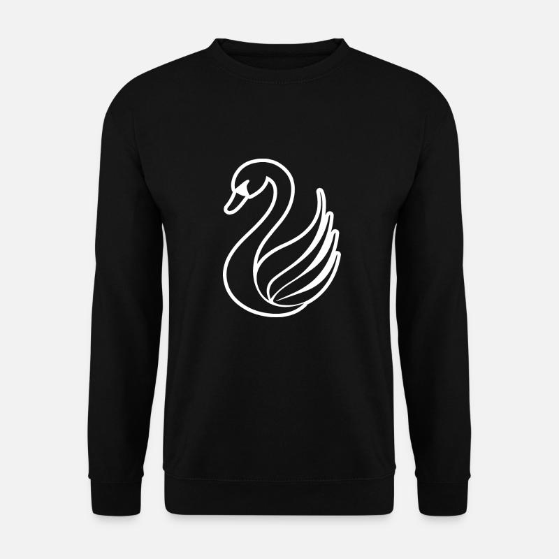 Swan Swans - Unisex Sweatshirt - black