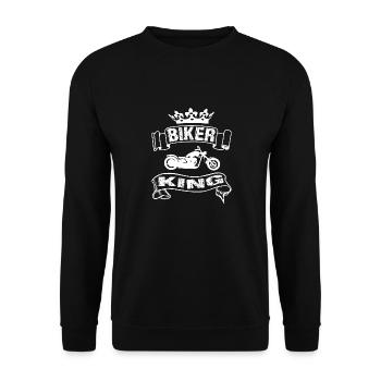 Moto - Sweat-shirt Unisexe - noir - Devant - Alina (178cm) & Michal (187cm)