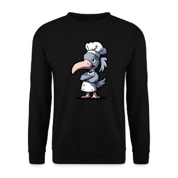 Bec-en-sabot Koch - Sweat-shirt Unisexe - noir - Devant - Alina (178cm) & Michal (187cm)