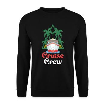 Summer Cruise Crew Vacation Trip - Unisex Sweatshirt - black - Front - Alina (178cm) & Michal (187cm)
