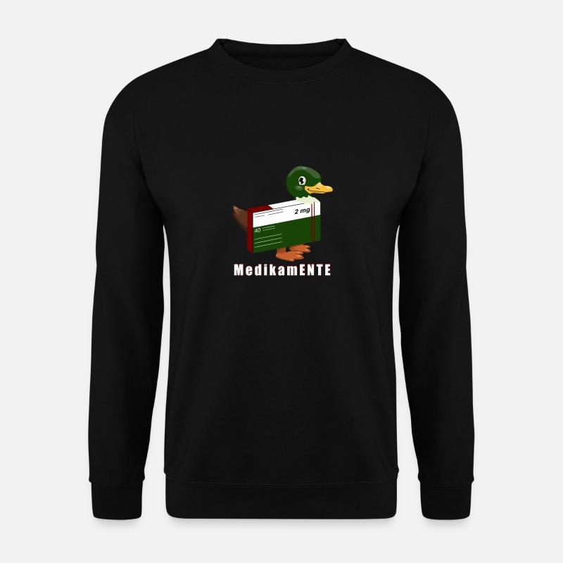 Medikamente Ente - Unisex Pullover - Schwarz