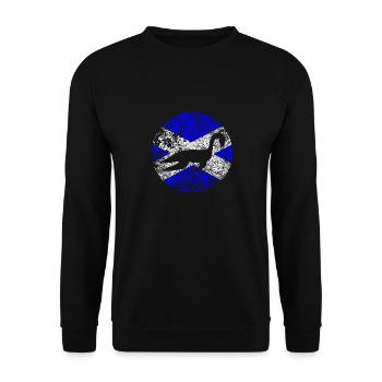 Drapeau écossais du monstre du Loch Ness - Sweat-shirt Unisexe - noir - Devant - Alina (178cm) & Michal (187cm)