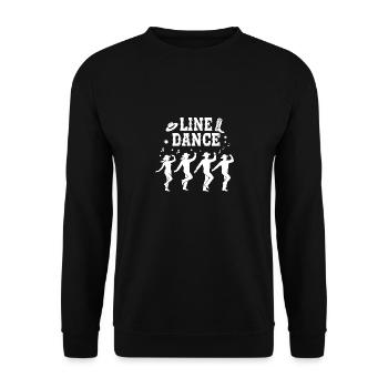 La danse en ligne : mon hobby - ma passion - mon truc - Sweat-shirt Unisexe - noir - Devant - Alina (178cm) & Michal (187cm)