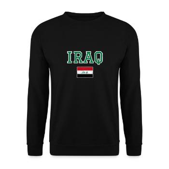 Iraq - Unisex Sweatshirt - black - Front - Alina (178cm) & Michal (187cm)