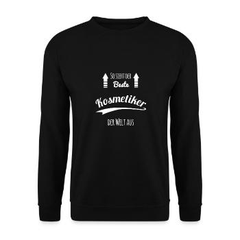 Kosmetiker - Unisex Pullover - Schwarz - Vorne - Alina (178cm) & Michal (187cm)
