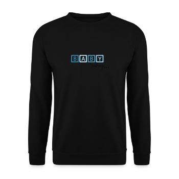 Baby loading…Aufdruck - Unisex Pullover - Schwarz - Vorne - Alina (178cm) & Michal (187cm)