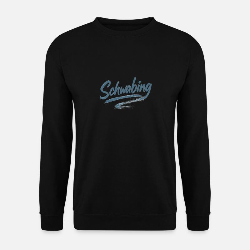 Schwabing Pinselstrich - Unisex Pullover - Schwarz