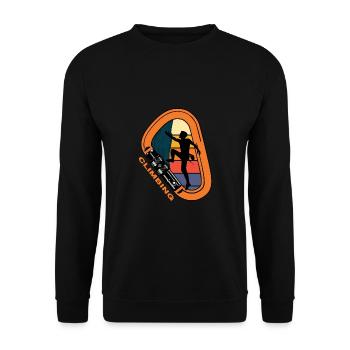 Alpiniste Escalade Carabiner Alpinisme alpin - Sweat-shirt Unisexe - noir - Devant - Alina (178cm) & Michal (187cm)