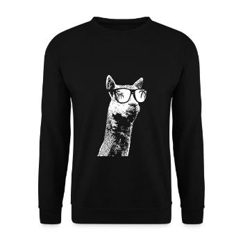 Alpaca Sonnenbrille Alpaca Alpacaliebe Tierfans Al - Unisex Pullover - Schwarz - Vorne - Alina (178cm) & Michal (187cm)