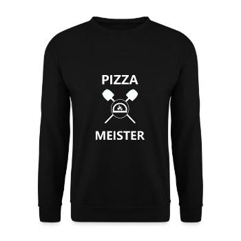 Pizza, Pizzaria, Italien - Unisex Pullover - Schwarz - Vorne - Alina (178cm) & Michal (187cm)