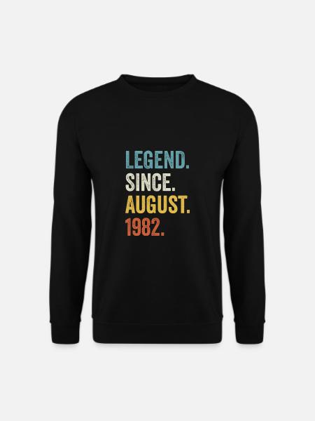 Legend Since August 1982 40. Geburtstag - Unisex Pullover - Schwarz