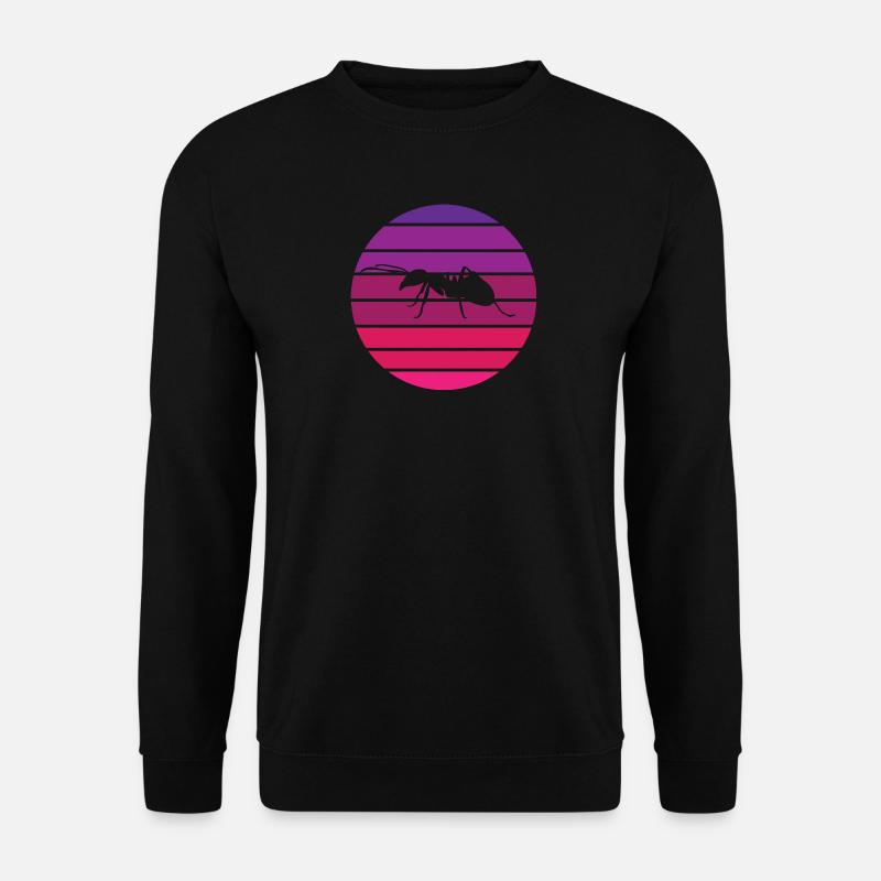 Ant - silhouette, circle, evening sun - Unisex Sweatshirt - black