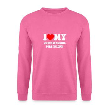 I love my understanding girlfriend - Unisex Sweatshirt - pink - Front