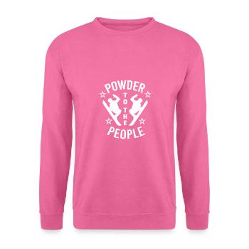 Pulver til folket - Unisex sweater - pink - Foran
