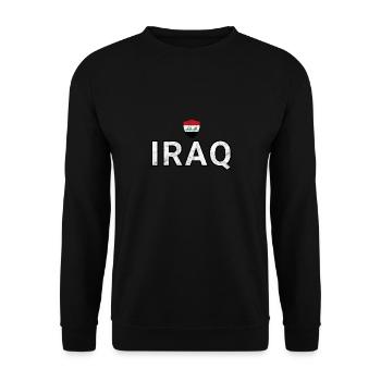 Iraq - Unisex Sweatshirt - black - Front - Alina (178cm) & Michal (187cm)