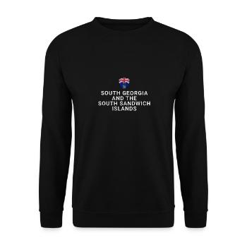 South Georgia and the South Sandwich Islands - Unisex Sweatshirt - black - Front - Alina (178cm) & Michal (187cm)