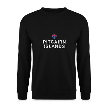 Pitcairninseln - Unisex Pullover - Schwarz - Vorne - Alina (178cm) & Michal (187cm)