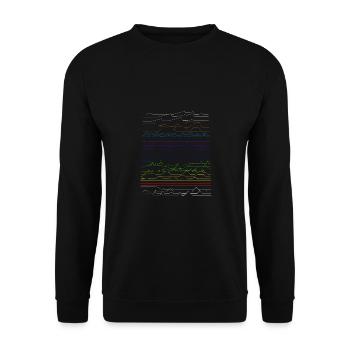 différents paysages - Sweat-shirt Unisexe - noir - Devant - Alina (178cm) & Michal (187cm)